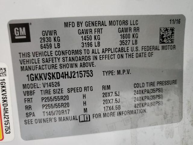 Photo 12 VIN: 1GKKVSKD4HJ215753 - GMC ACADIA LIM 