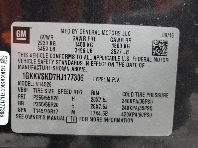 Photo 12 VIN: 1GKKVSKD7HJ177306 - GMC ACADIA 