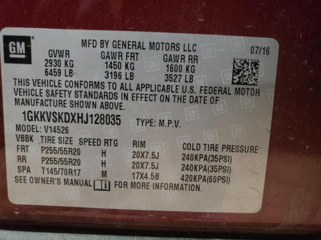 Photo 12 VIN: 1GKKVSKDXHJ128035 - GMC ACADIA LIM 