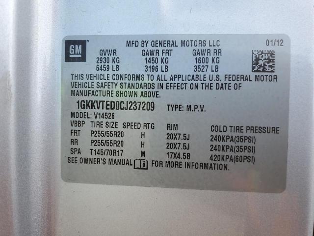 Photo 11 VIN: 1GKKVTED0CJ237209 - GMC ACADIA DEN 