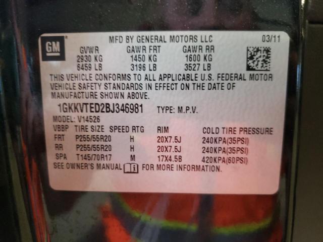 Photo 12 VIN: 1GKKVTED2BJ346981 - GMC ACADIA DEN 