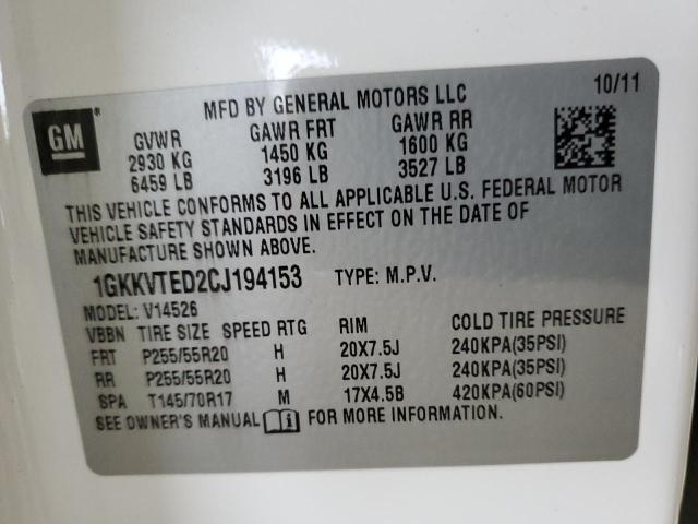 Photo 12 VIN: 1GKKVTED2CJ194153 - GMC ACADIA DEN 