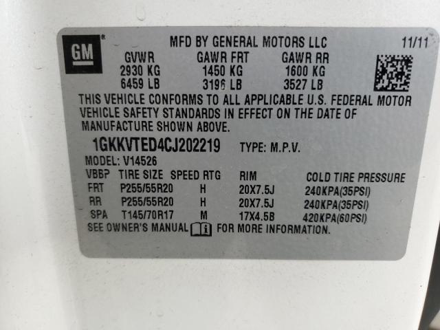 Photo 11 VIN: 1GKKVTED4CJ202219 - GMC ACADIA DEN 