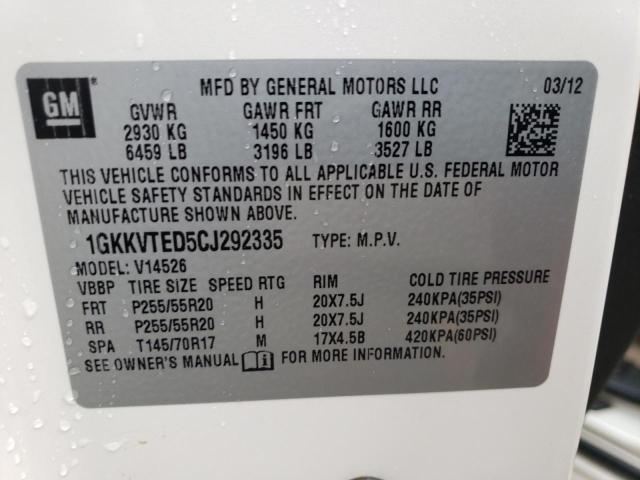 Photo 12 VIN: 1GKKVTED5CJ292335 - GMC ACADIA DEN 