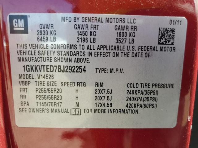 Photo 12 VIN: 1GKKVTED7BJ292254 - GMC ACADIA DEN 