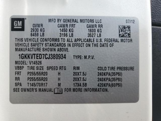 Photo 12 VIN: 1GKKVTED7CJ380934 - GMC ACADIA DEN 