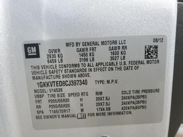 Photo 12 VIN: 1GKKVTED8CJ397340 - GMC ACADIA DEN 