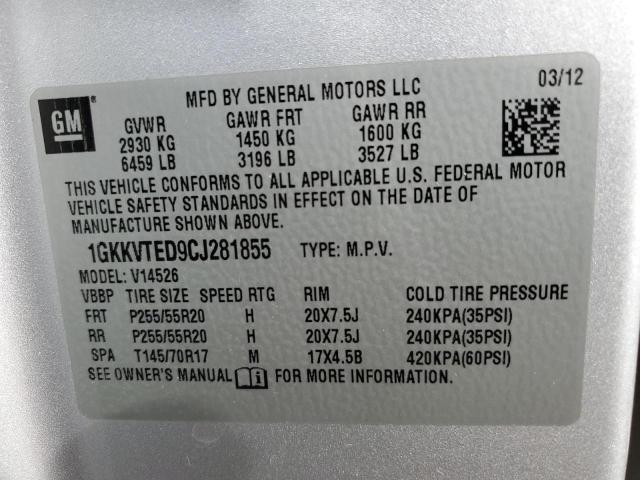 Photo 11 VIN: 1GKKVTED9CJ281855 - GMC ACADIA DEN 