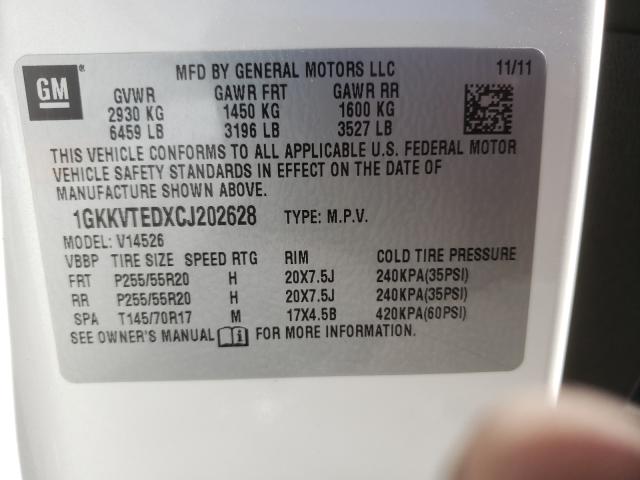 Photo 9 VIN: 1GKKVTEDXCJ202628 - GMC ACADIA DEN 