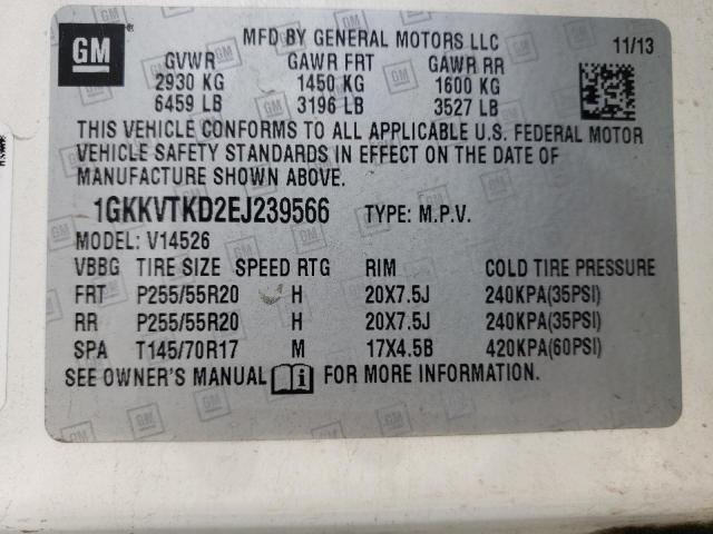 Photo 12 VIN: 1GKKVTKD2EJ239566 - GMC ACADIA DEN 