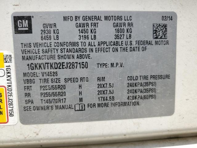 Photo 12 VIN: 1GKKVTKD2EJ287150 - GMC ACADIA DEN 