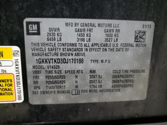 Photo 12 VIN: 1GKKVTKD3DJ170188 - GMC ACADIA DEN 