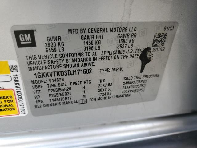 Photo 9 VIN: 1GKKVTKD3DJ171602 - GMC ACADIA DEN 