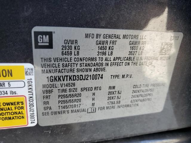 Photo 12 VIN: 1GKKVTKD3DJ210074 - GMC ACADIA DEN 