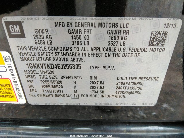 Photo 8 VIN: 1GKKVTKD4EJ256305 - GMC ACADIA 