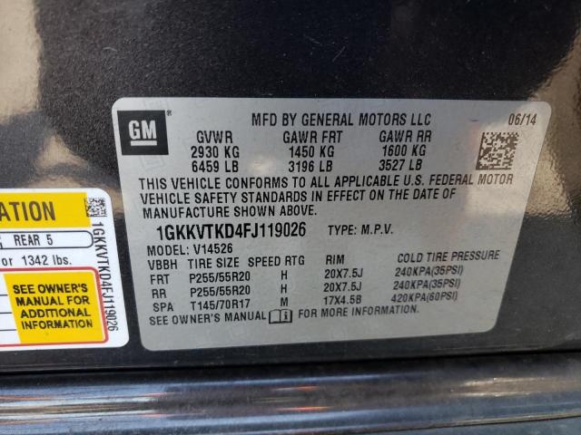 Photo 12 VIN: 1GKKVTKD4FJ119026 - GMC ACADIA DEN 