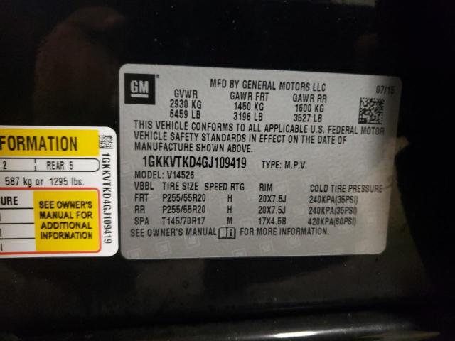 Photo 12 VIN: 1GKKVTKD4GJ109419 - GMC ACADIA DEN 