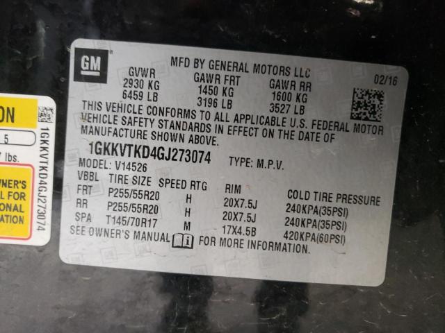 Photo 12 VIN: 1GKKVTKD4GJ273074 - GMC ACADIA DEN 