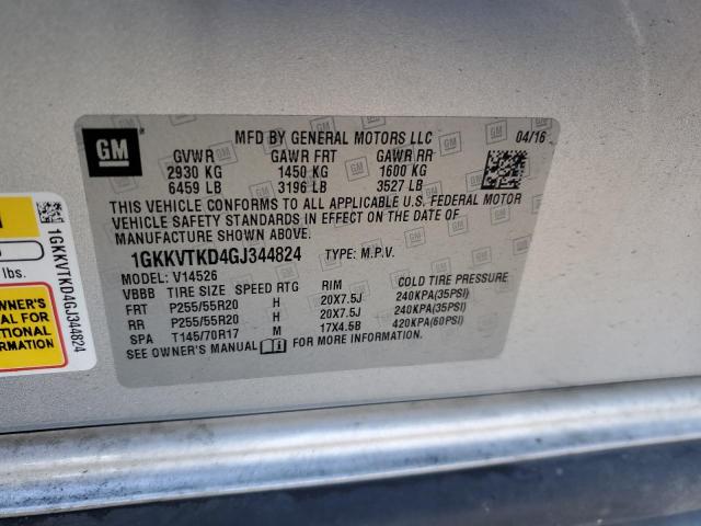 Photo 12 VIN: 1GKKVTKD4GJ344824 - GMC ACADIA DEN 