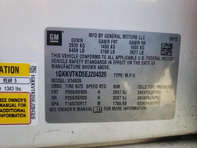 Photo 12 VIN: 1GKKVTKD5EJ204326 - GMC ACADIA DEN 