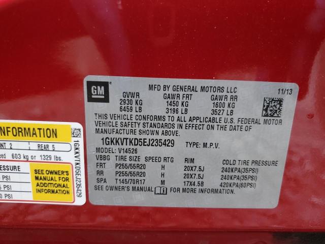 Photo 13 VIN: 1GKKVTKD5EJ235429 - GMC ACADIA DEN 