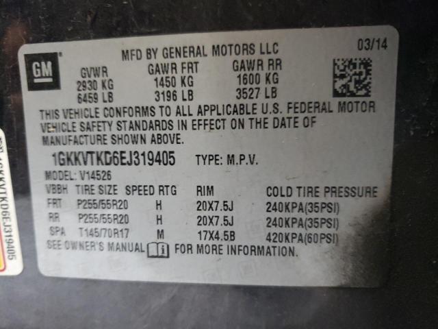 Photo 9 VIN: 1GKKVTKD6EJ319405 - GMC ACADIA DEN 