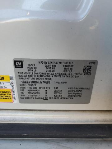 Photo 13 VIN: 1GKKVTKD6FJ274693 - GMC ACADIA DEN 