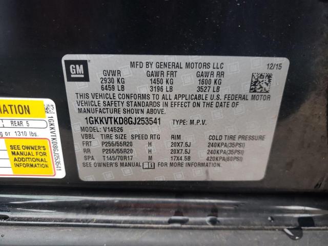 Photo 9 VIN: 1GKKVTKD8GJ253541 - GMC ACADIA DEN 