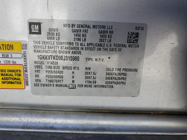 Photo 12 VIN: 1GKKVTKD9EJ315980 - GMC ACADIA DEN 