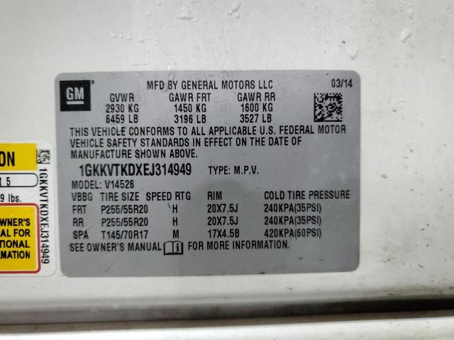 Photo 13 VIN: 1GKKVTKDXEJ314949 - GMC ACADIA DEN 