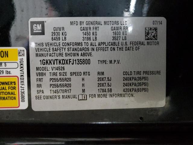 Photo 12 VIN: 1GKKVTKDXFJ135800 - GMC ACADIA DEN 