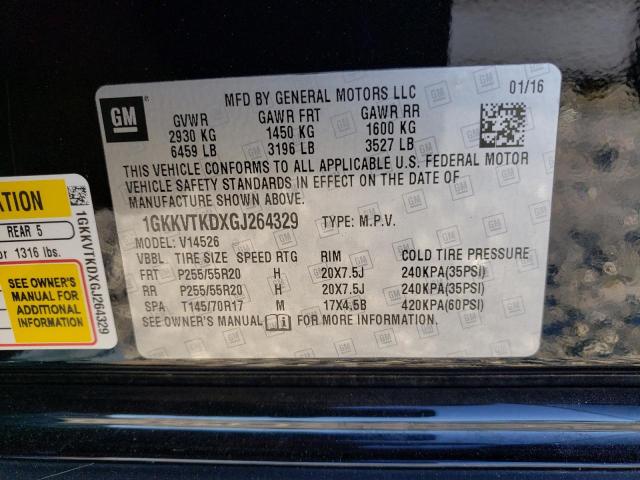 Photo 12 VIN: 1GKKVTKDXGJ264329 - GMC ACADIA DEN 