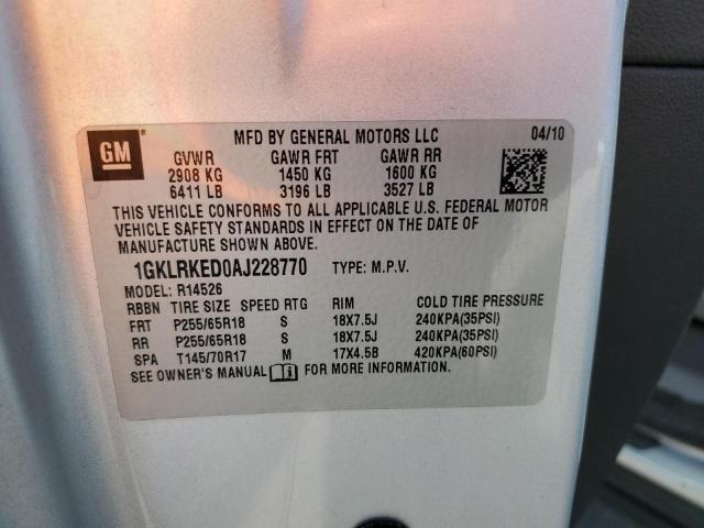 Photo 13 VIN: 1GKLRKED0AJ228770 - GMC ACADIA SL 