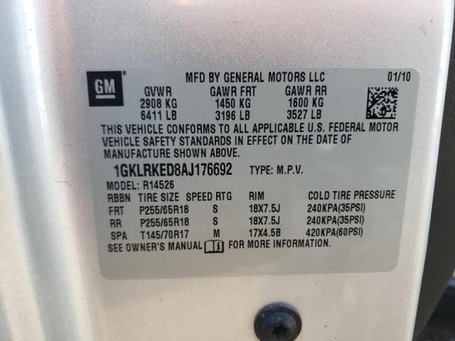 Photo 12 VIN: 1GKLRKED8AJ176692 - GMC ACADIA SL 