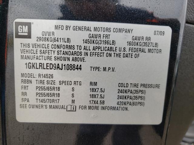 Photo 9 VIN: 1GKLRLED9AJ108844 - GMC ACADIA SLE 