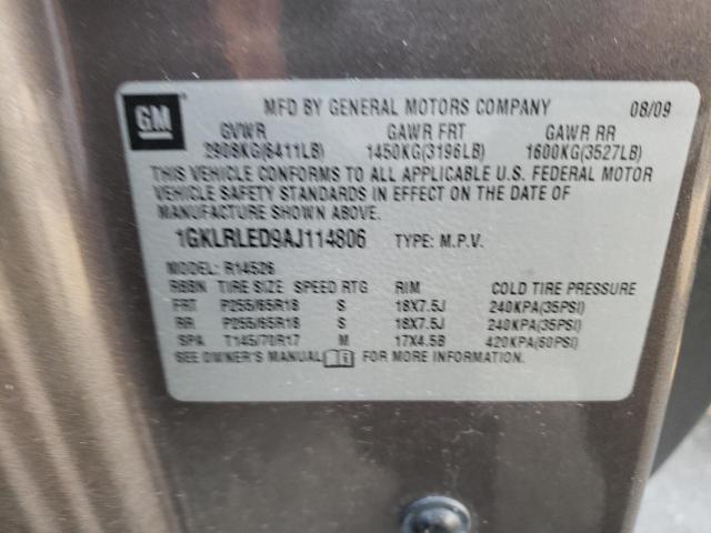 Photo 11 VIN: 1GKLRLED9AJ114806 - GMC ACADIA SLE 