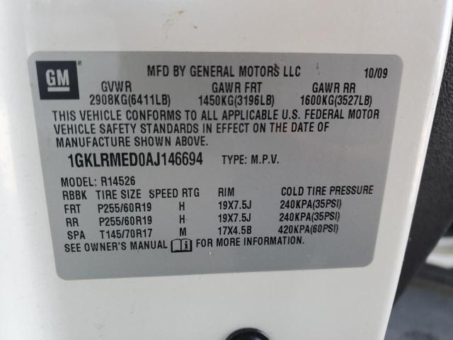 Photo 12 VIN: 1GKLRMED0AJ146694 - GMC ACADIA SLT 