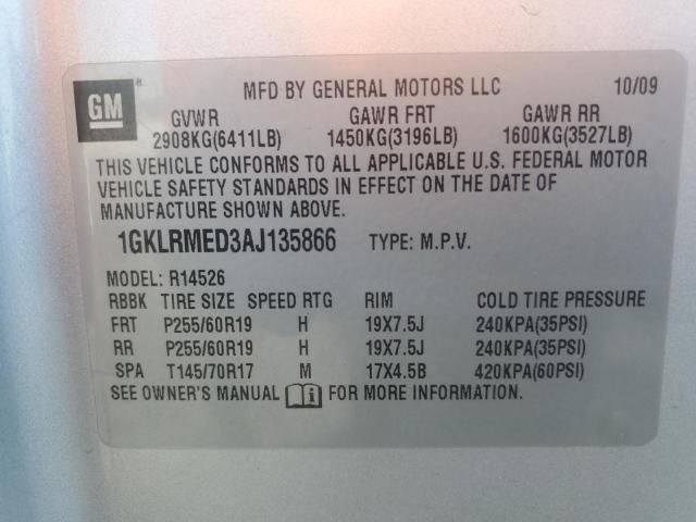 Photo 12 VIN: 1GKLRMED3AJ135866 - GMC ACADIA 