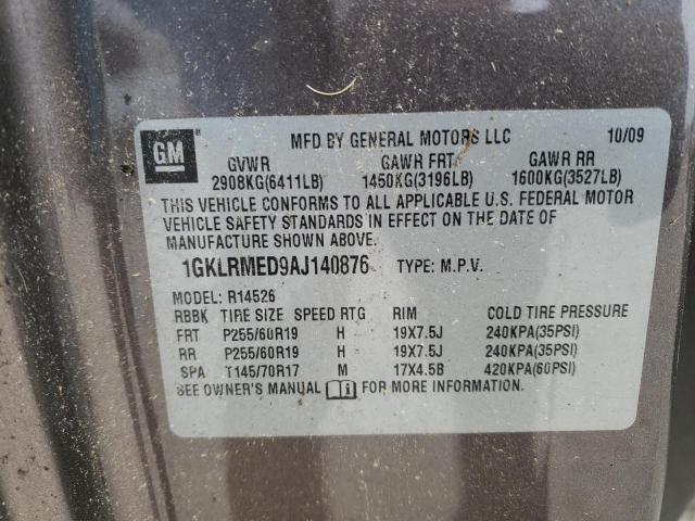 Photo 9 VIN: 1GKLRMED9AJ140876 - GMC ACADIA 