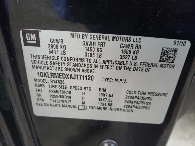 Photo 9 VIN: 1GKLRMEDXAJ171120 - GMC ACADIA SLT 