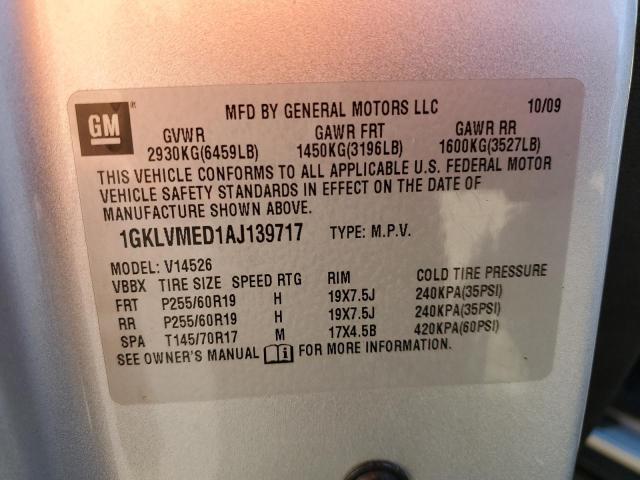 Photo 9 VIN: 1GKLVMED1AJ139717 - GMC ACADIA SLT 