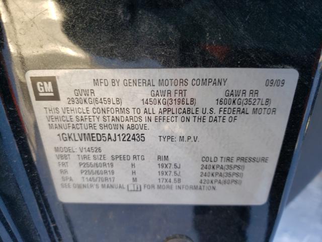 Photo 9 VIN: 1GKLVMED5AJ122435 - GMC ACADIA SLT 