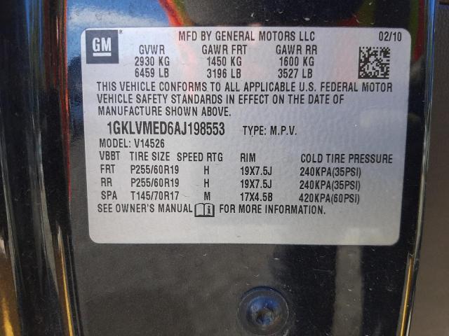 Photo 9 VIN: 1GKLVMED6AJ198553 - GMC ACADIA SLT 