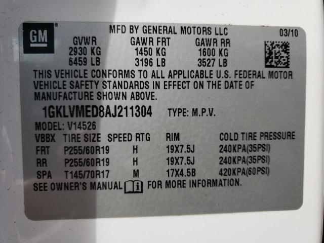 Photo 13 VIN: 1GKLVMED8AJ211304 - GMC ACADIA 