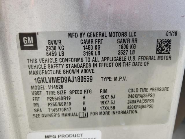 Photo 12 VIN: 1GKLVMED9AJ180659 - GMC ACADIA SLT 