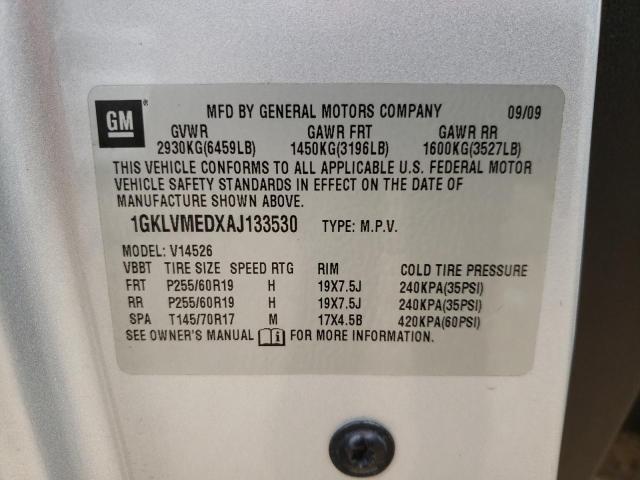 Photo 9 VIN: 1GKLVMEDXAJ133530 - GMC ACADIA SLT 