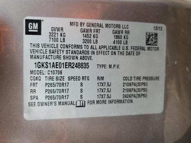 Photo 11 VIN: 1GKS1AE01ER248835 - GMC YUKON 