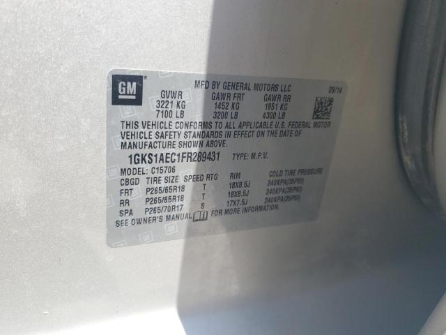 Photo 12 VIN: 1GKS1AEC1FR289431 - GMC YUKON 