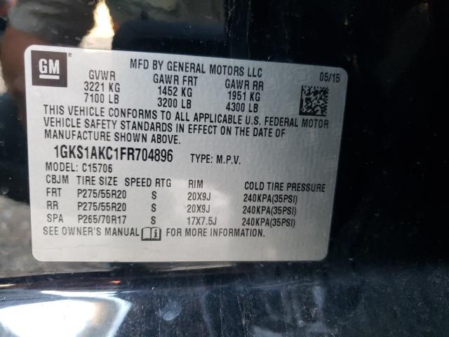 Photo 9 VIN: 1GKS1AKC1FR704896 - GMC YUKON SLE 