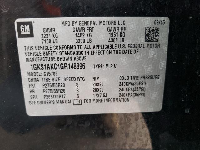 Photo 9 VIN: 1GKS1AKC1GR148896 - GMC YUKON SLE 